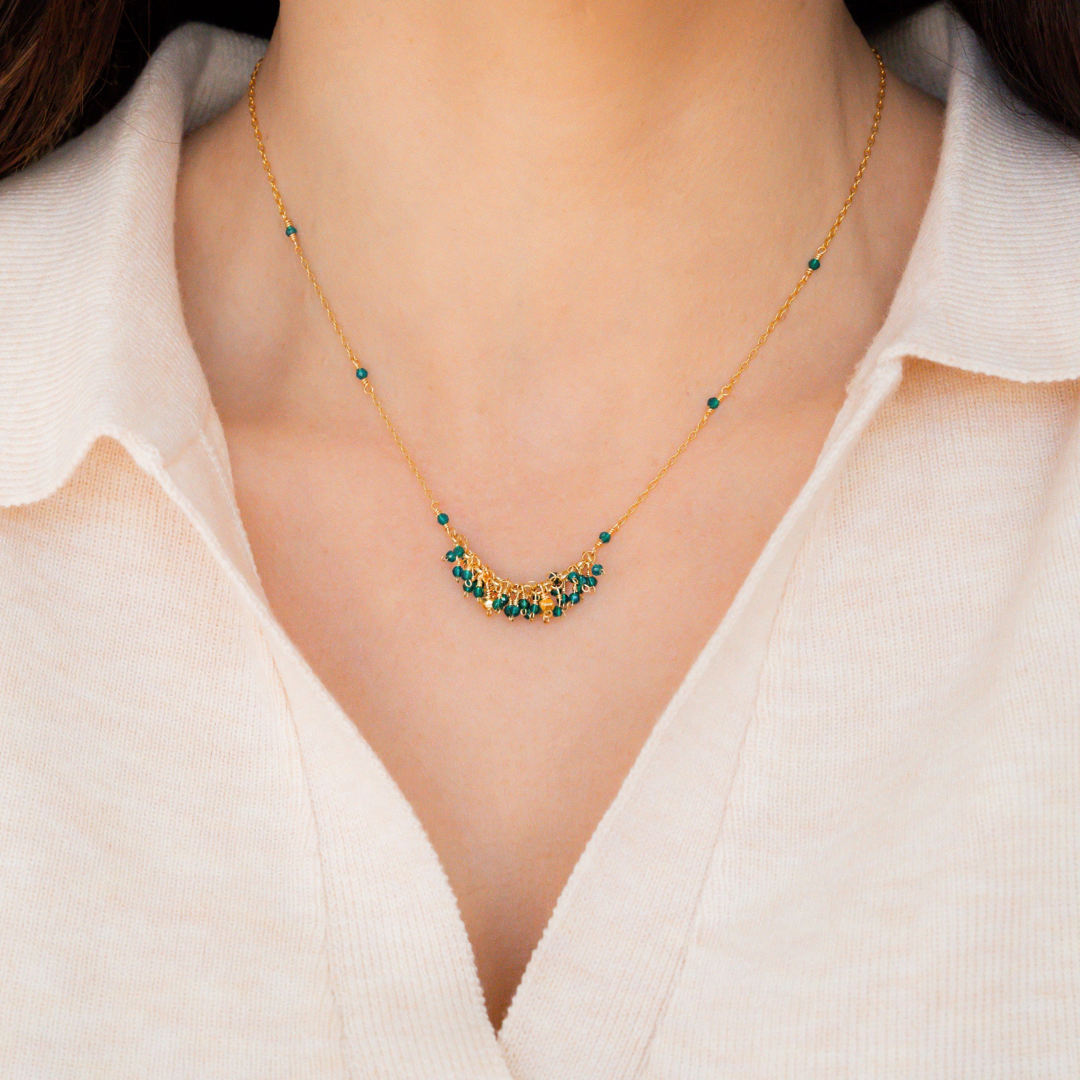 London Blue Quartz Reign Necklace